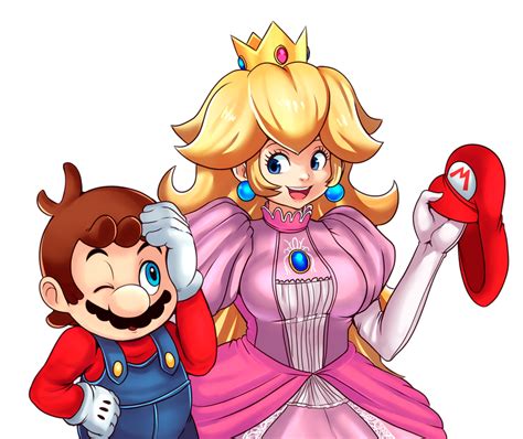 mario x peach